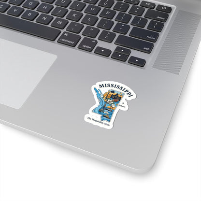 Mississippi Hospitality State Vinyl Sticker | River Art Decal (Waterproof)