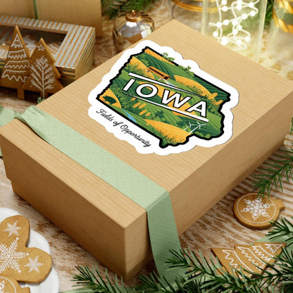 Iowa Fields of Opportunity Vinyl Sticker | Farm Landscape Decal (Waterproof)
