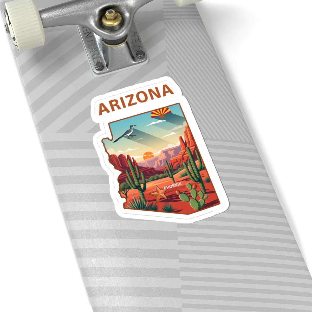 Arizona Desert Landscape Vinyl Sticker | Waterproof Durable Decal (Made in USA)
