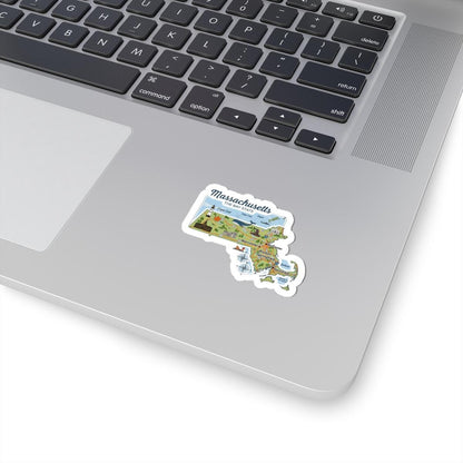 Massachusetts Bay State Vinyl Sticker | Boston Art Decal (Waterproof)