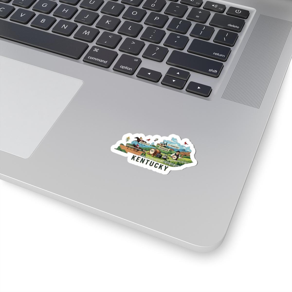 Kentucky State Vinyl Sticker | Horse Racing, Bourbon Art Decal (Waterproof)