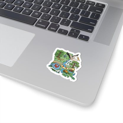 Louisiana State Vinyl Sticker | Waterproof Cajun Bayou Decal (Made in USA)