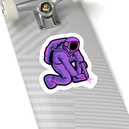 Astronaut Welding Sticker | Cosmic Space Worker Vinyl Decal | Sci Fi Art Gift
