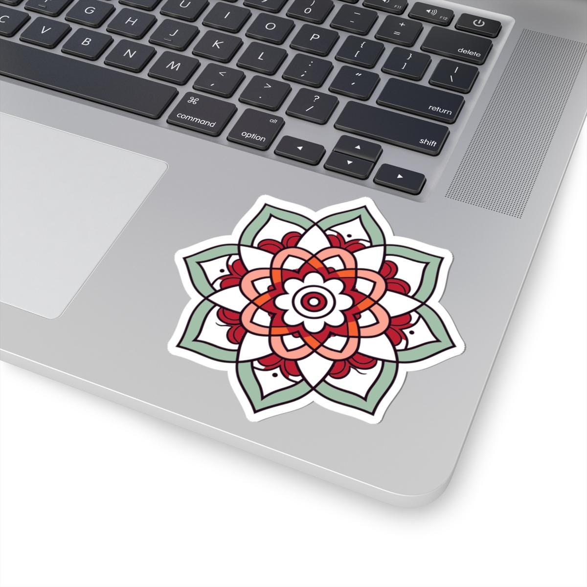 ColorFlow | Minimalist Mandala Sticker | Elegant Sacred Geometry Decal | Calm Boho Art