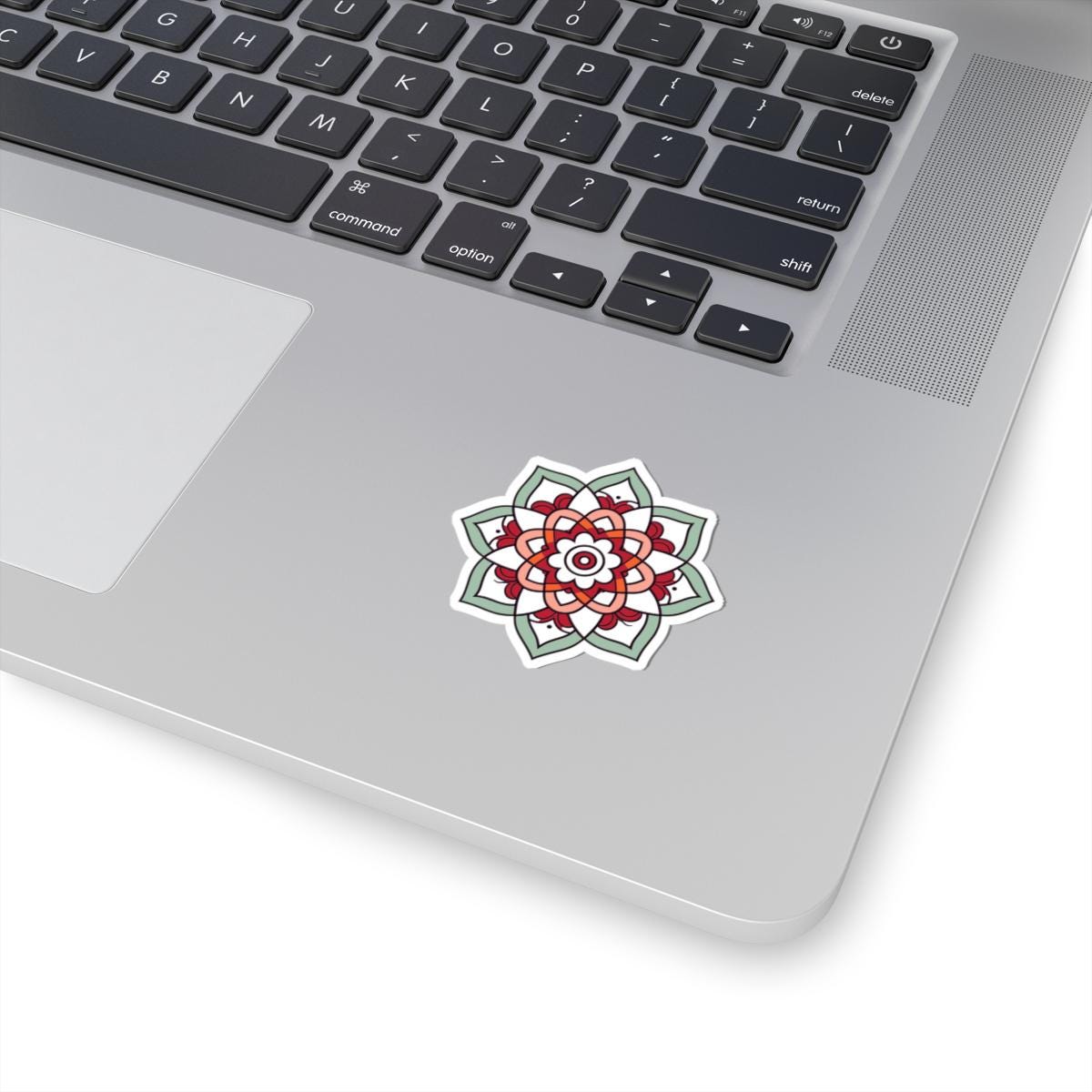 ColorFlow | Minimalist Mandala Sticker | Elegant Sacred Geometry Decal | Calm Boho Art