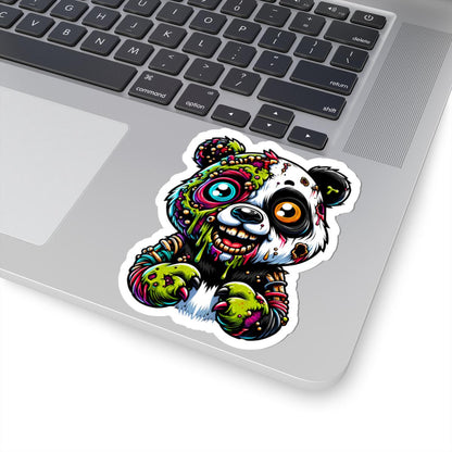 ColorFlow | Zombie Panda Vinyl Sticker for Water Bottles Laptops Cars | Cool Creepy Art Waterproof Durable Decal