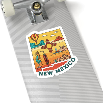 New Mexico State Vinyl Sticker | Waterproof Southwest Art Decal
