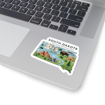 South Dakota Sticker Pack | Mount Rushmore, Badlands, Bison Art (Waterproof)