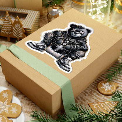 Gothic Bear Vinyl Sticker | Punk Streetwear Gamer Art (Glossy or Matte)