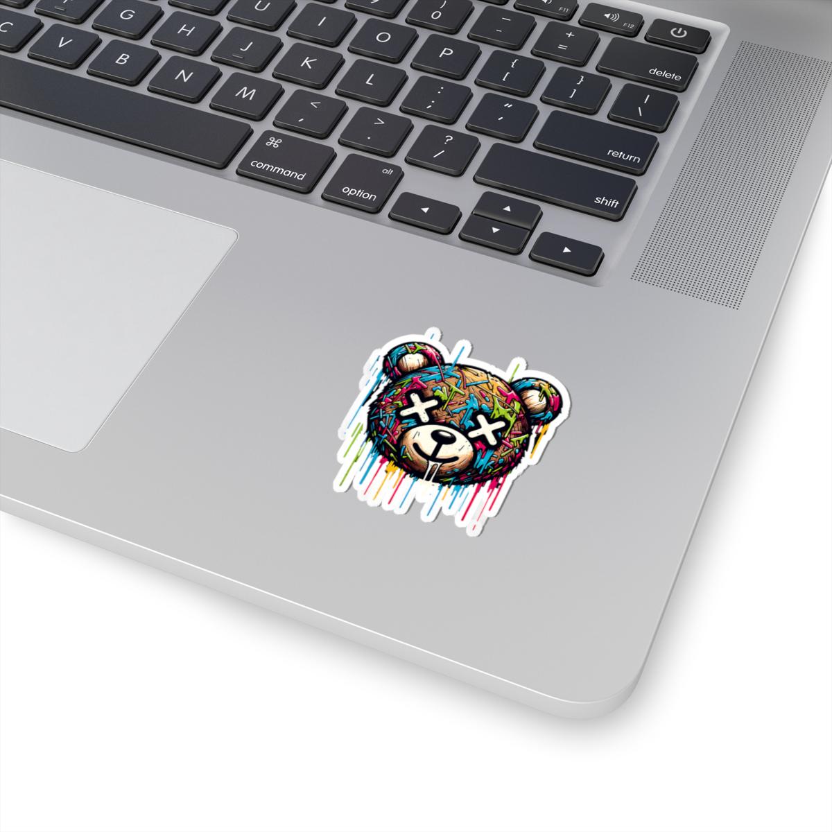 Graffiti Bear Vinyl Sticker | Urban Streetwear, Waterproof Art (Glossy or Matte)