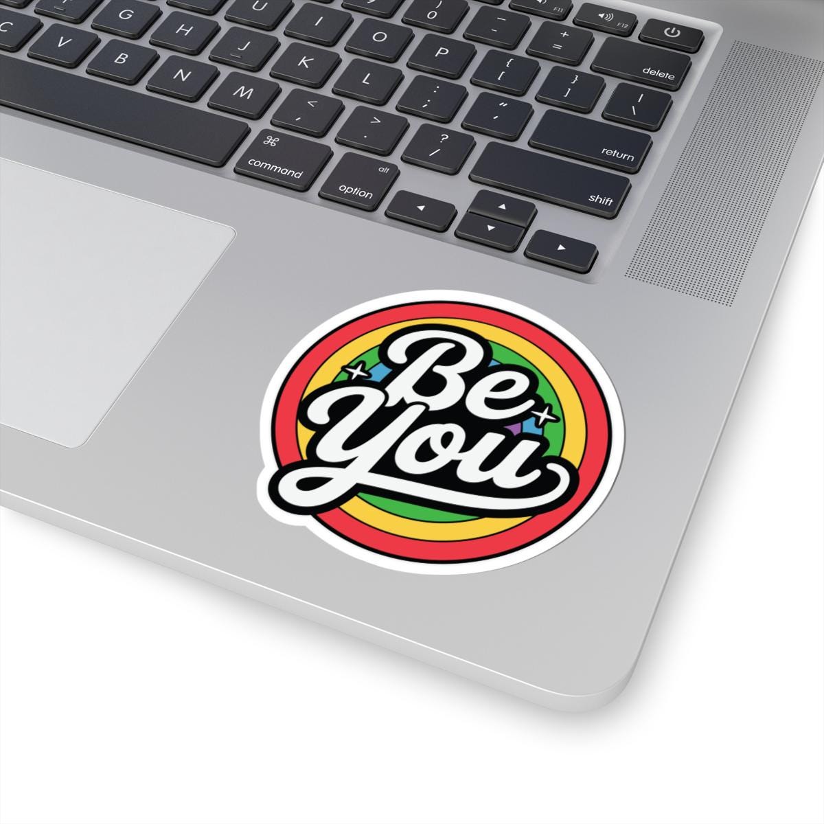 LGBTQ Rainbow Pride Sticker | "Be You" Inspirational Vinyl Decal (Glossy)
