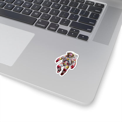 ColorFlow | Rebel Skull Astronaut Sticker | Graffiti Vinyl Decal for Alt Space Vibes & Bold Expression