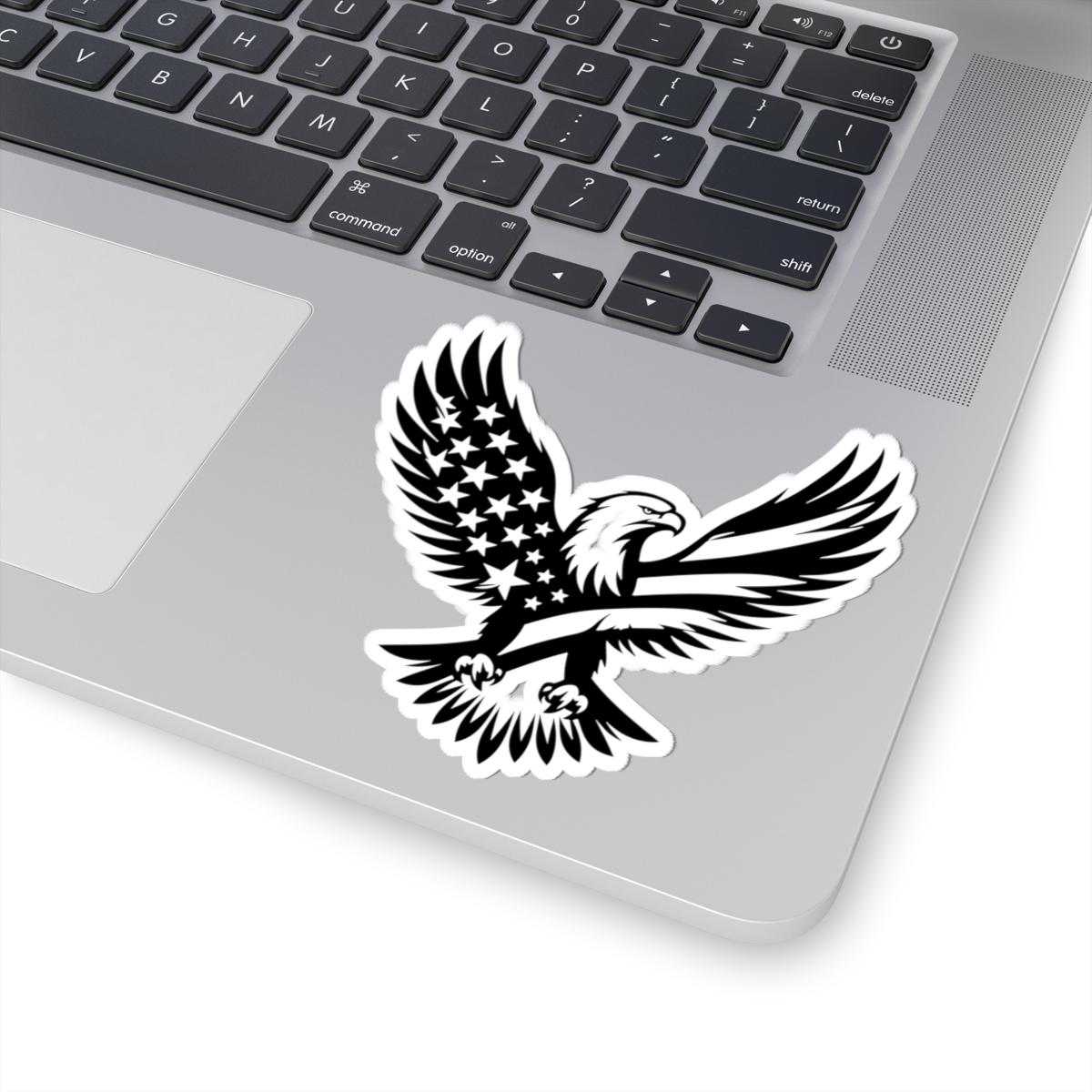 American Flag Eagle Sticker | Patriotic USA Vinyl Decal, Freedom Symbol