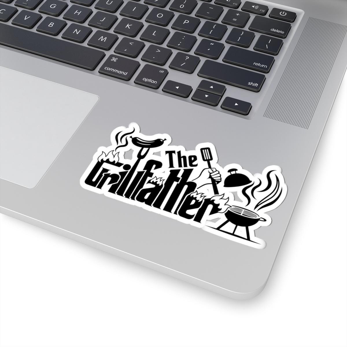 The Grillfather Sticker | Funny BBQ Grill Master Gift for Dads