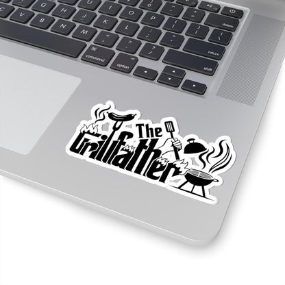 The Grillfather Sticker | Funny BBQ Grill Master Gift for Dads