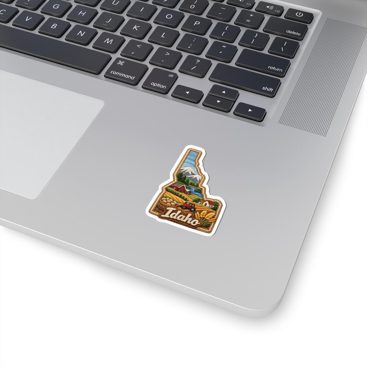 ColorFlow | Idaho Rustic Heartland Vinyl Sticker | Mountain Farms River Valleys and Country Life Art