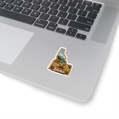 ColorFlow | Idaho Rustic Heartland Vinyl Sticker | Mountain Farms River Valleys and Country Life Art