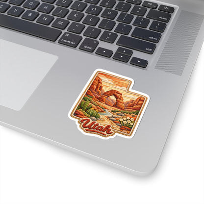 ColorFlow | Utah Desert Wonder Vinyl Sticker | Red Rock Arches Canyon Southwest Landscape Art