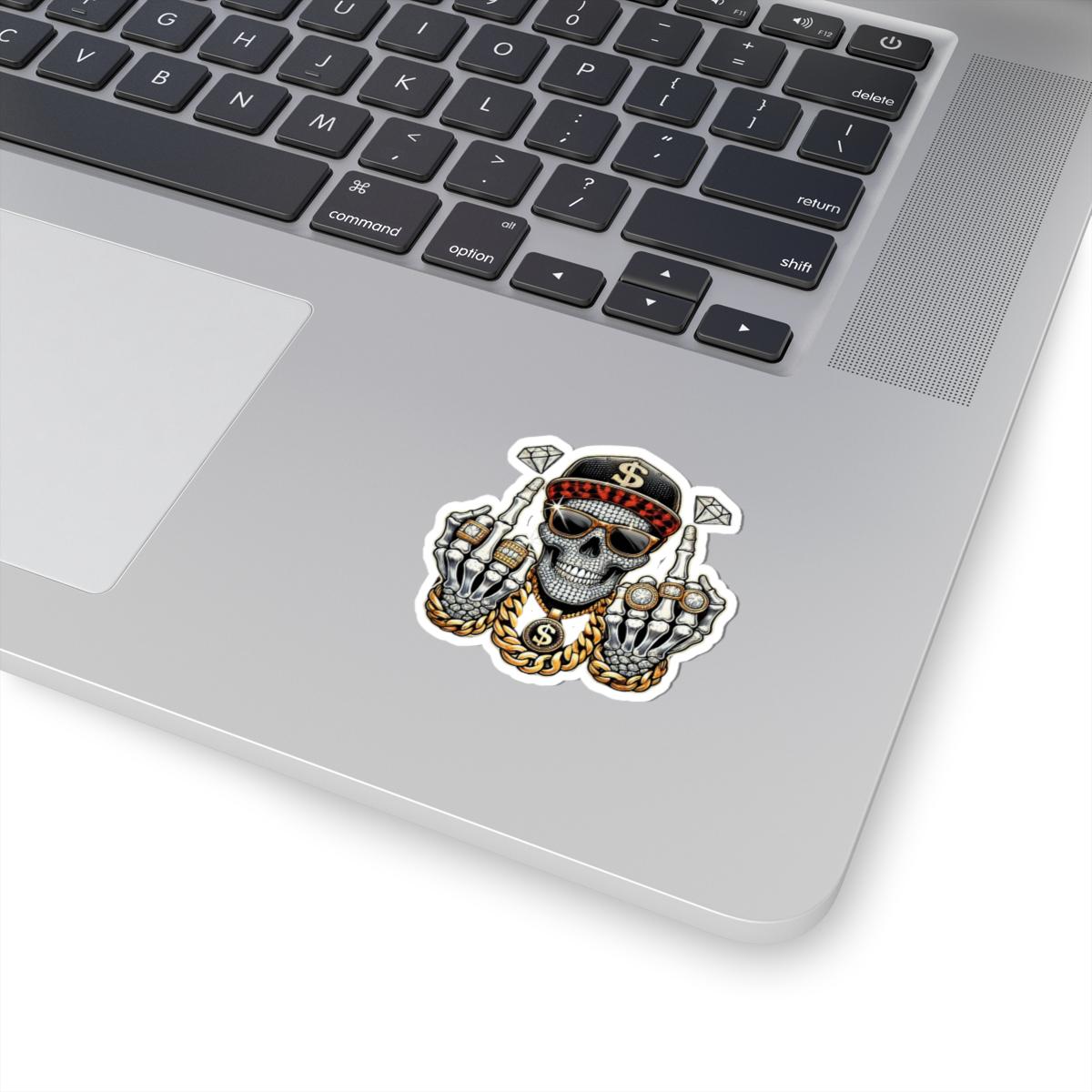 Bling Skull Vinyl Sticker | Diamond Art Waterproof Decal (Water Bottles, Laptops)