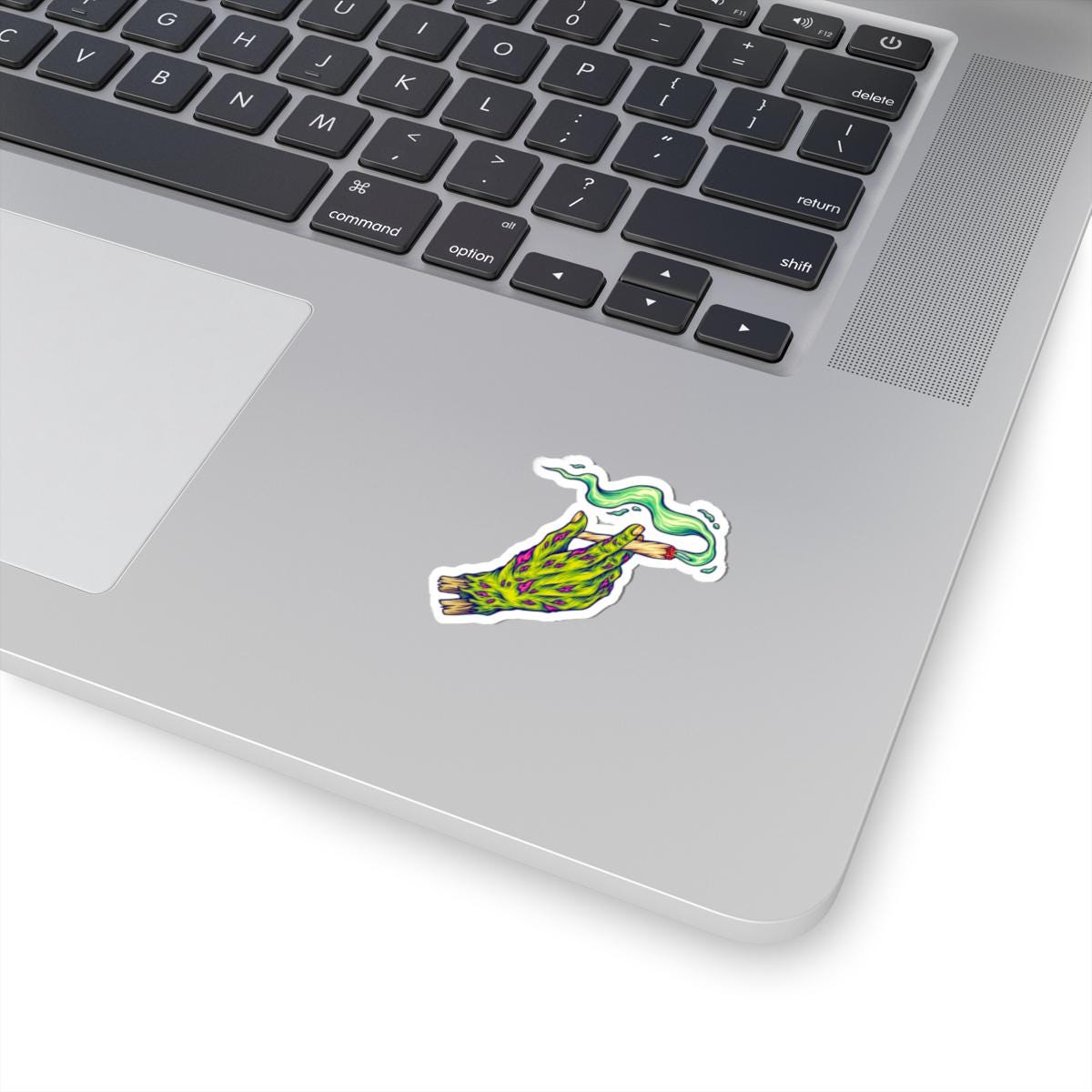 ColorFlow | Zombie Hand Smoking Vinyl Sticker for Water Bottles Laptops Cars | Trippy Cannabis Art Waterproof Decal