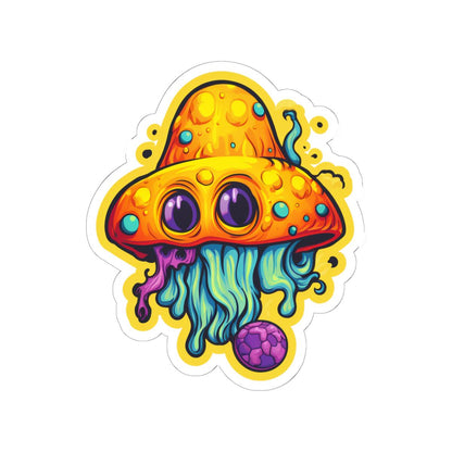Psychedelic Mushroom Sticker | Waterproof Vinyl Art Decal (Glossy/Matte/Holographic)