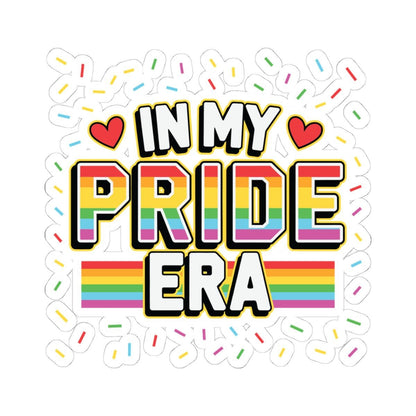ColorFlow | In My Pride Era Sticker | Rainbow LGBTQ Vinyl Sticker | Glossy Queer Kiss Cut Sticker | Gay Pride Decor | Laptop Sticker Gift