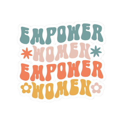 Empower Women Kiss-Cut Stickers, Feminist Laptop Decals, Inspirational Art (Glossy Finish)