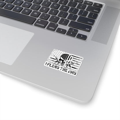 ColorFlow | I Plead The 2nd Sticker Skull Flag Patriotic Gun Rights Decal USA Tactical Design