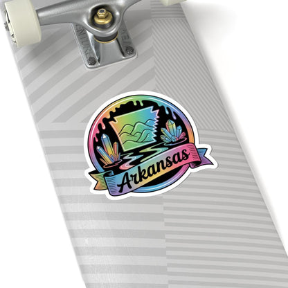 ColorFlow | Arkansas Crystal Mountain Scenic Vinyl Sticker | Natural State Travel Art Decal