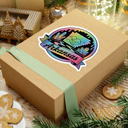 ColorFlow | Arkansas Crystal Mountain Scenic Vinyl Sticker | Natural State Travel Art Decal