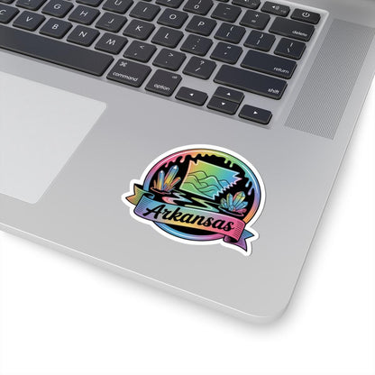 ColorFlow | Arkansas Crystal Mountain Scenic Vinyl Sticker | Natural State Travel Art Decal