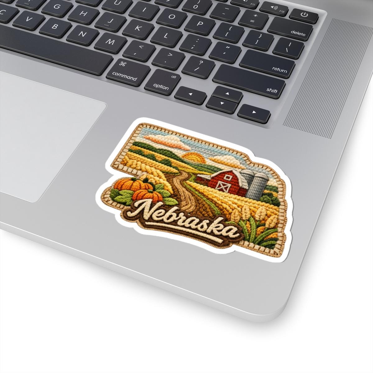 Nebraska Plains Vinyl Sticker | Golden Fields Rustic Barn Art