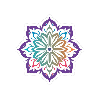 Gradient Mandala Sticker | Boho Sacred Vinyl Decal for Laptops, Journals (Waterproof)