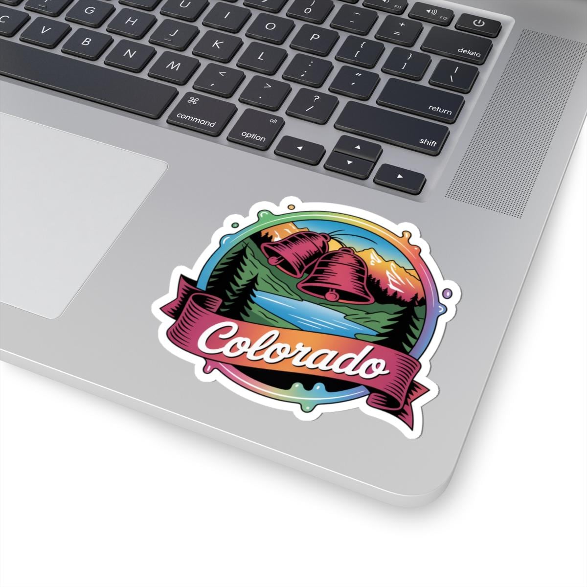 ColorFlow | Colorado Rocky Mountain Lake Scenic Vinyl Sticker | Outdoor Adventure Travel Art Decal