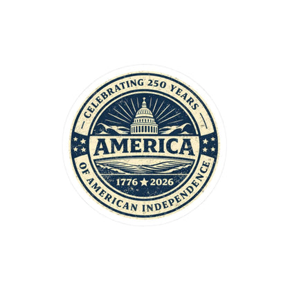 ColorFlow | Celebrating 250 Years of America Independence Patriotic Capitol Vinyl Sticker