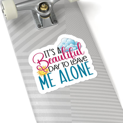 Introvert Sticker | Funny "Leave Me Alone" Decal, Laptop, Water Bottle