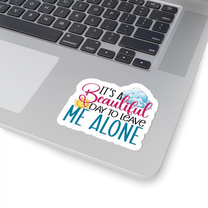 Introvert Sticker | Funny "Leave Me Alone" Decal, Laptop, Water Bottle