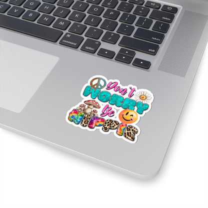 ColorFlow | Hippie Love Retro Peace Daisy Smile Flower Power Art Vinyl Sticker