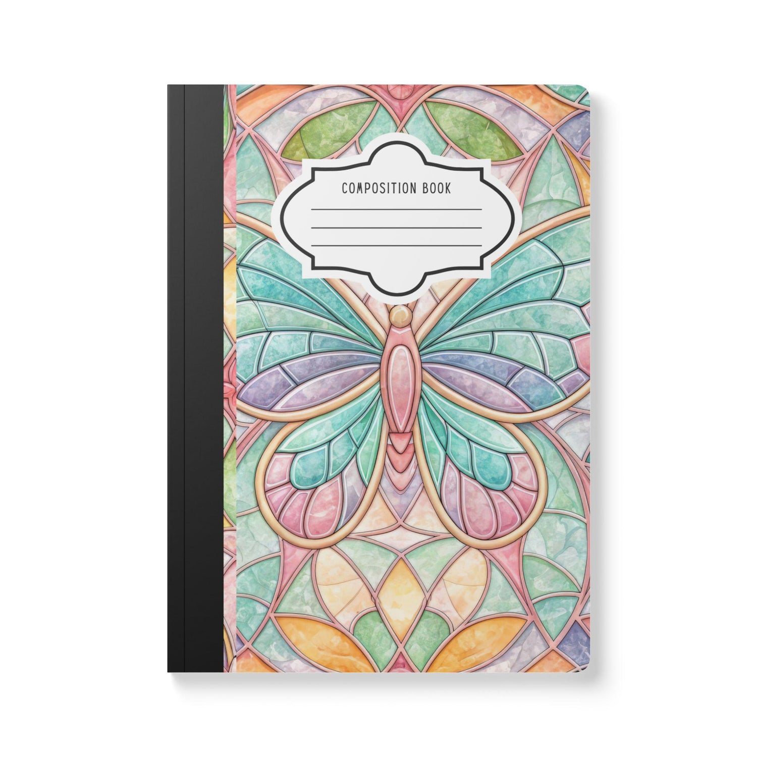 Pastel Butterfly Composition Notebook | Soft Floral Watercolor Journal for Students Writers