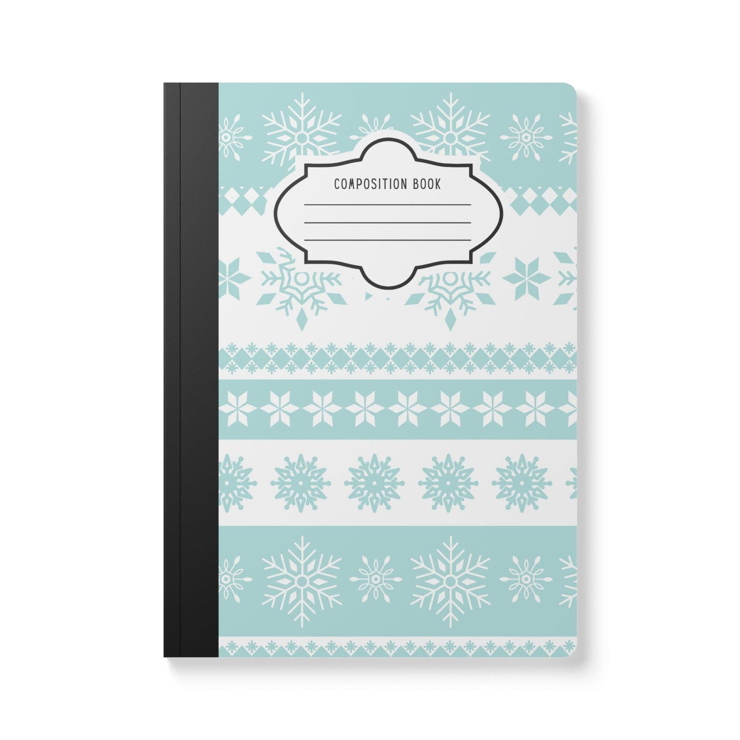 Mint Snowflake Composition Notebook | College Ruled Journal for School, Office, Writing