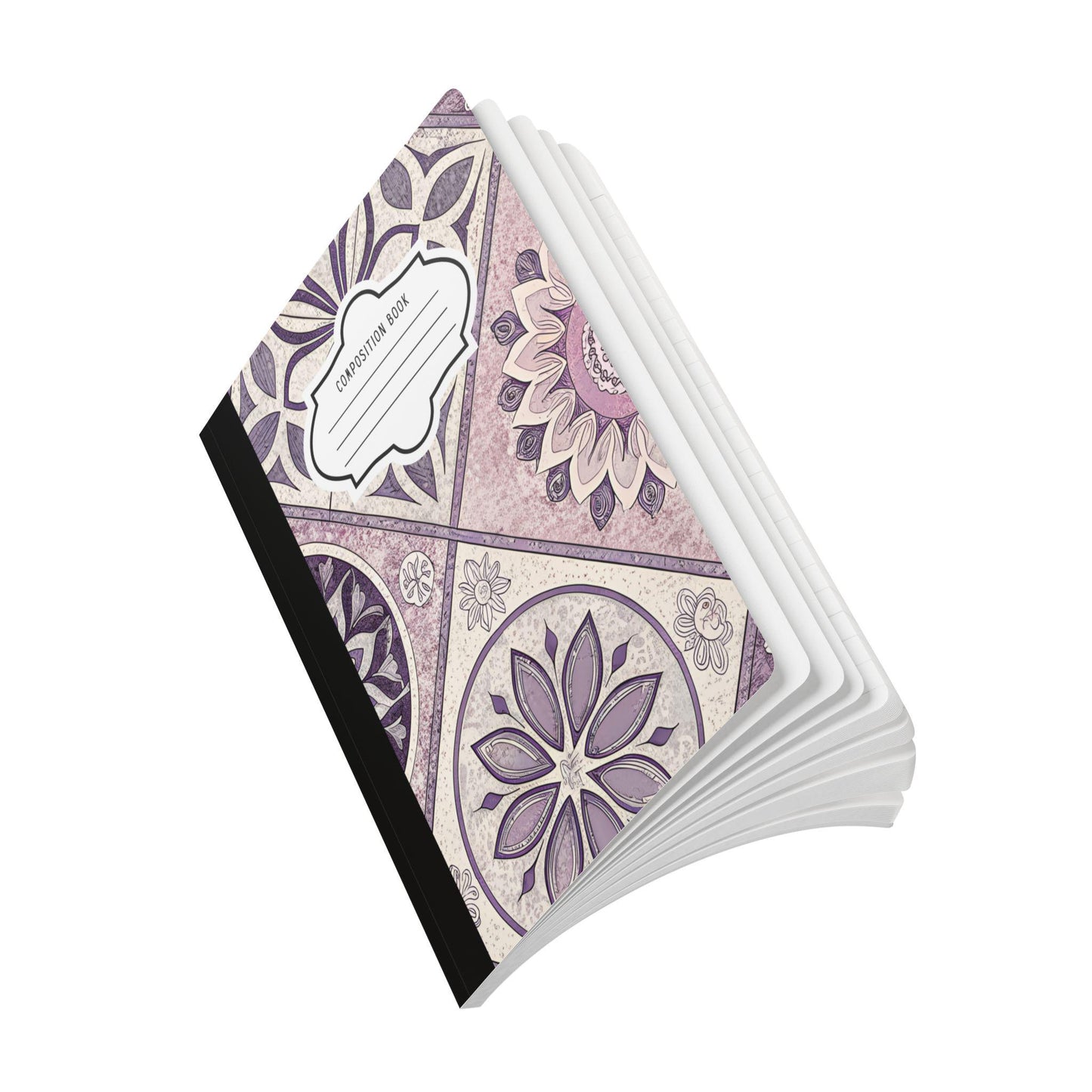 ColorFlow Mandala Bloom Composition Notebook | Floral College Ruled Journal