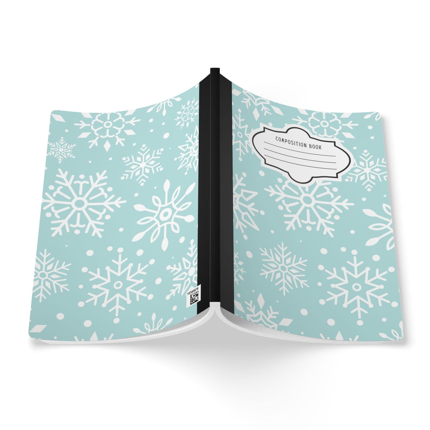 Mint Snowflake Composition Notebook | College Ruled Journal for School, Office, Writing