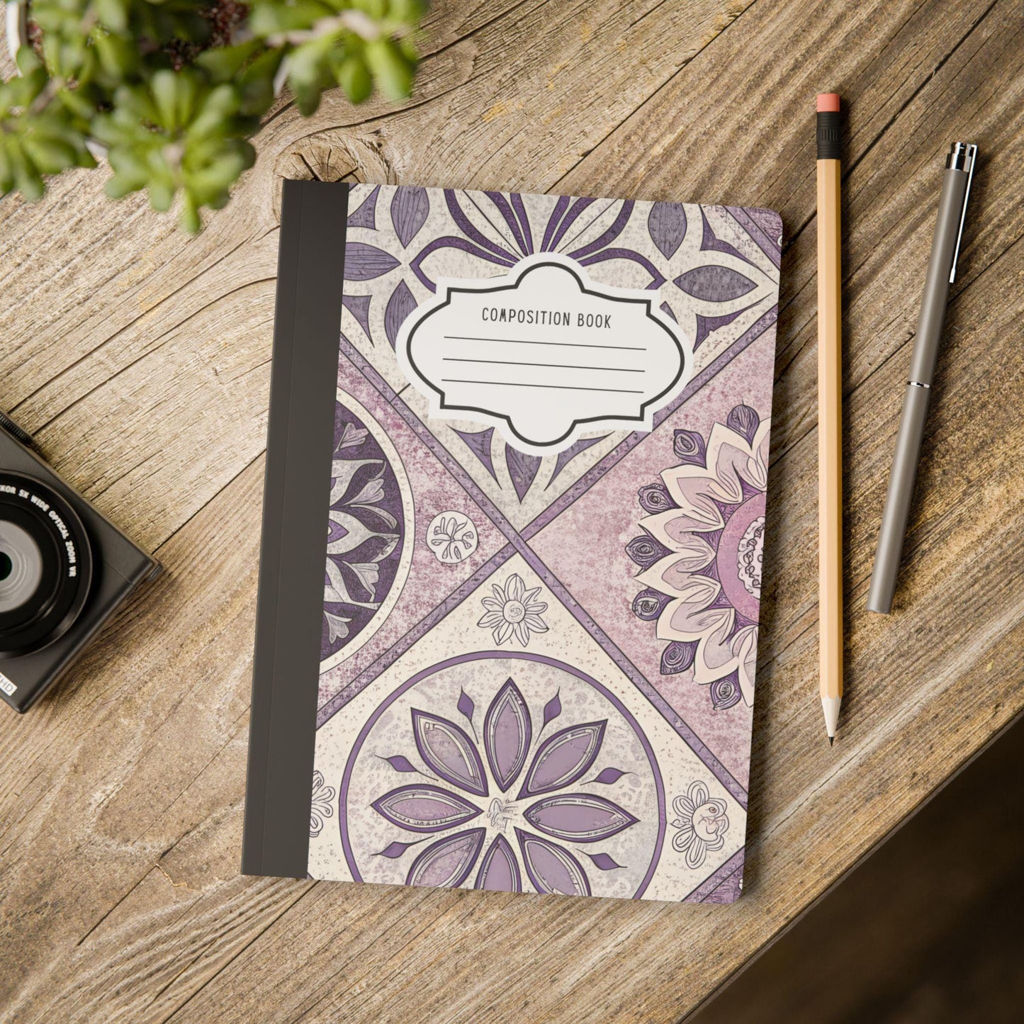 ColorFlow Mandala Bloom Composition Notebook | Floral College Ruled Journal
