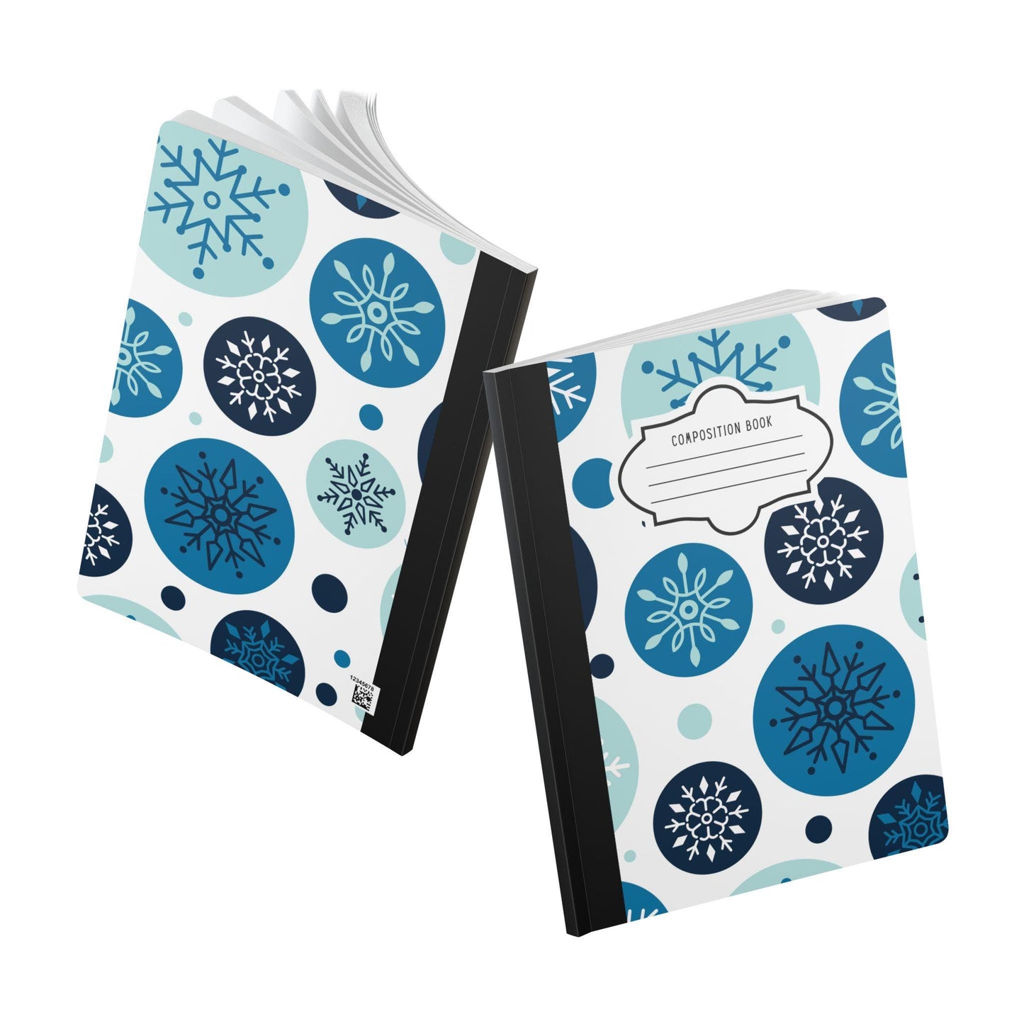 Snowflake Circles Composition Notebook | College Ruled Journal for School, Office, Holiday Writing
