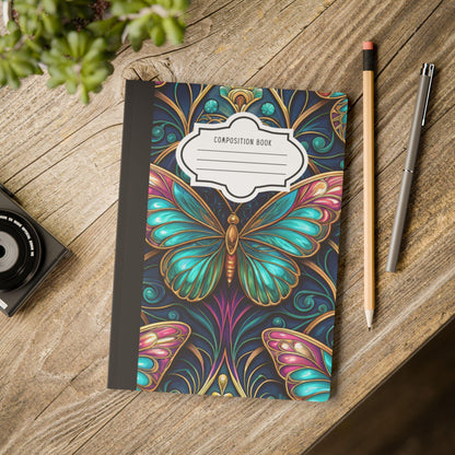 ColorFlow Butterfly Composition Notebook | Art Journal for Writing, School, Inspiration