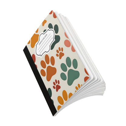 ColorFlow Paw Print Composition Notebook | College Ruled Journal for Students