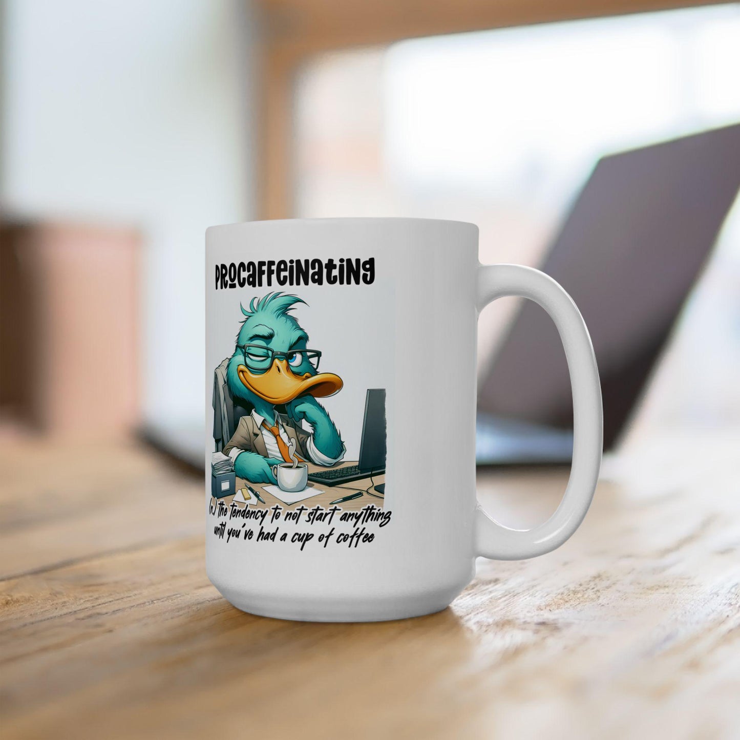 Procaffeinating Definition Coffee Mug | Funny Office Humor Ceramic Cup