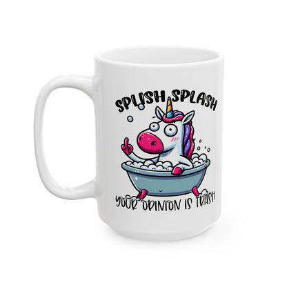 Funny Unicorn Mug | Sarcastic Coffee Cup, 15oz Ceramic (Dishwasher Safe)