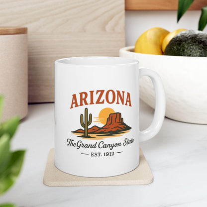 Arizona Grand Canyon State Mug | Desert Sunset Ceramic Coffee Cup