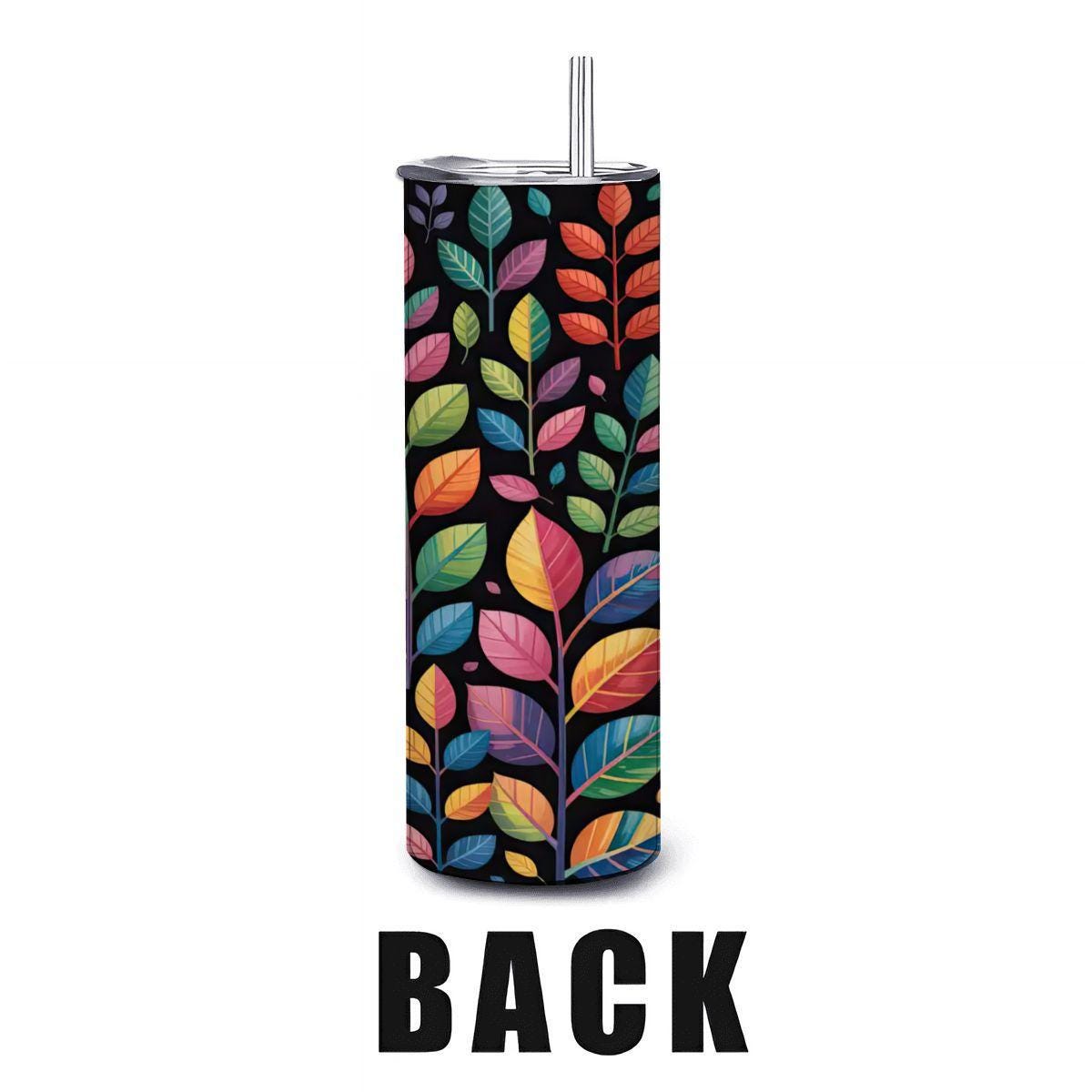 20oz Straight Stainless Steel Tumbler with Straw（Made in USA)